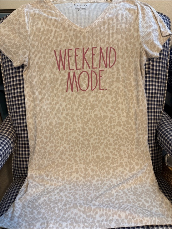 Rae Dunn Other - Rae Dunn sleep shirt 
with 'WEEKEND MODE' text